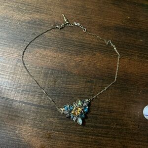 Chloe and Isabel Elegant Blue and Gold Necklace
